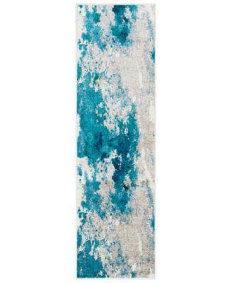 Abbie & Allie Rugs - Paramount PAR-1106 Teal 2'2" x 7'6" Runner Area Rug