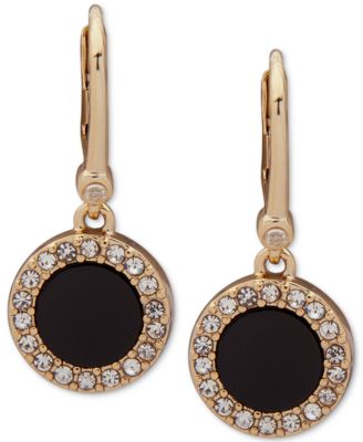 DKNY - Pav&eacute; & Stone Drop Earrings