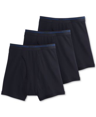 Jockey - Men's 3-Pk. Cotton Boxer Briefs