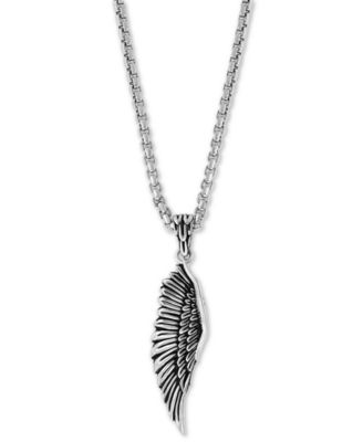 EFFY Collection - Men's Wing 22" Pendant Necklace in Sterling Silver