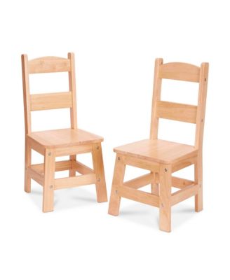 Melissa and Doug - Wooden Chair Pair - Natural