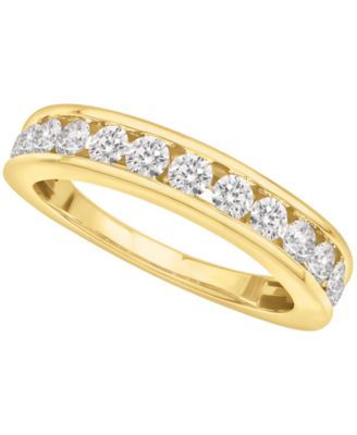 Macy's - Certified Diamond 2 ct. t.w. Channel Band in 14K White Gold or Yellow Gold