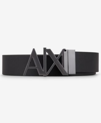 A|X Armani Exchange - Men's Skinny Logo Reversible Belt