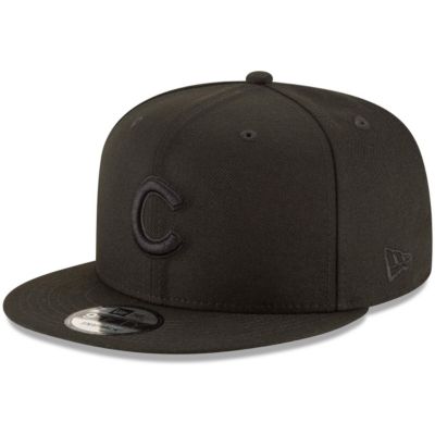 New Era - Chicago Cubs Black on Black 9FIFTY Team Snapback Adjustable Cap