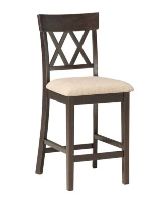 Homelegance - Birm Counter Height Double Cross Back Side Chair