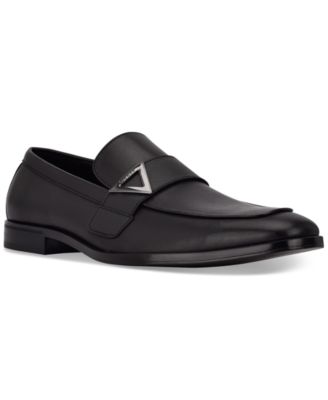 GUESS - Men's Hamlin Faux-Leather Slip-On Dress Shoes