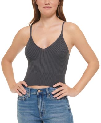 Calvin Klein Jeans - Women's Ribbed Knit Sleeveless Top