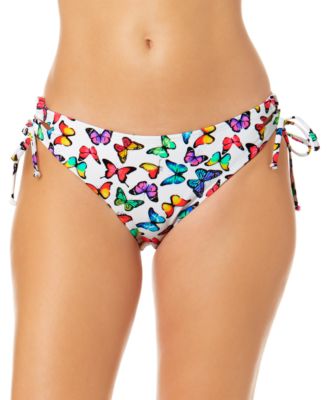 Salt + Cove - Juniors' Fly By Print Lace-Up Hipster Bikini Bottoms