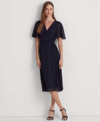 Lauren Ralph Lauren - Women's Belted Georgette Dress