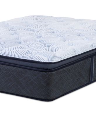 Serta - Perfect Sleeper Blue Lagoon Night 14" Plush Pillow Top Mattress Set-California King