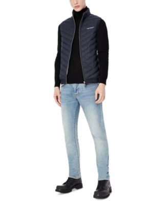 A|X Armani Exchange - Men's Packable Reversible Down Puffer Vest