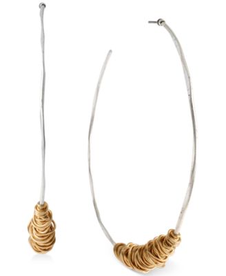Robert Lee Morris Soho - Two-Tone Wire-Wrapped Soho Hoop Earrings
