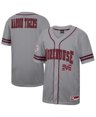 Colosseum - Men's Gray Morehouse Maroon Tigers Free Spirited Baseball Jersey