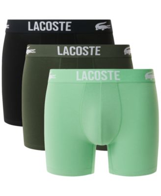 Lacoste - Men's 3-Pk. Regular-Fit Stretch Logo-Waistband 5" Boxer Briefs