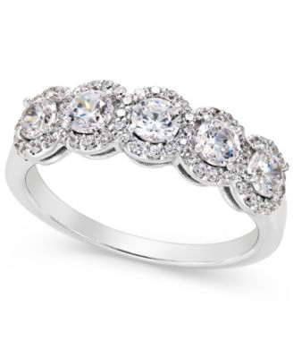 Macy's - Five-Stone Diamond Band (1 ct. t.w.) in 14k White Gold