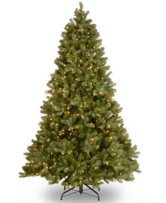 National Tree Company - 7.5' Feel Real&reg; Downswept Douglas Fir Hinged Tree With 750 Dual Color&reg; LED Lights & PowerConnect™