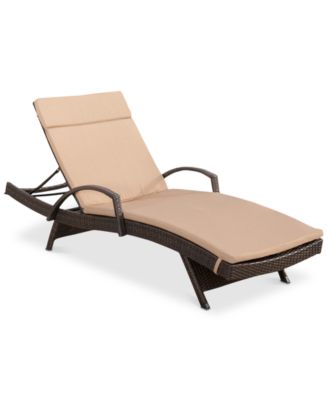 Noble House - Harbor Pines Outdoor Chaise Lounge, Quick Ship
