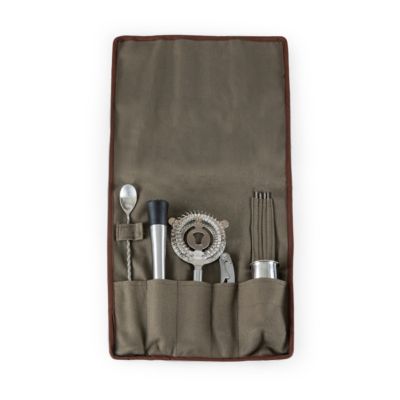 Picnic Time - 10-piece Bar Tool Roll Up Kit