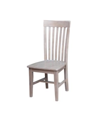 International Concepts - Cosmo Mission Chair - Washed Finish, Set of 2