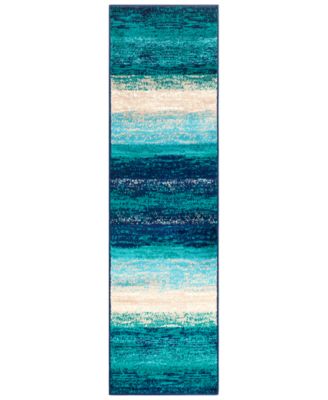 Abbie & Allie Rugs - Paramount PAR-1109 Teal 2'2" x 7'6" Runner Area Rug