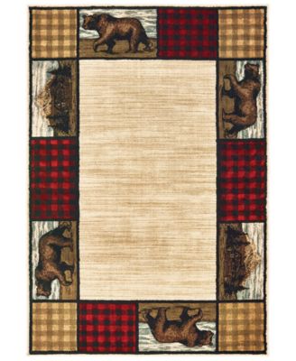 Oriental Weavers - Woodlands 9603C Ivory/Multi 1'10" x 3' Area Rug