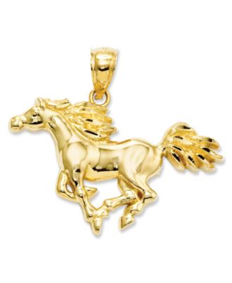Macy's - 14k Gold Charm, Polished Horse Charm
