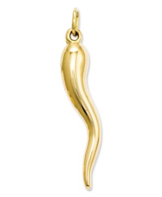 Macy's - 14k Gold Charm, Italian Horn Charm