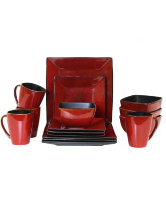 Elama - Harland Loft 16 Piece Modern Premium Stoneware set with Complete Setting for 4