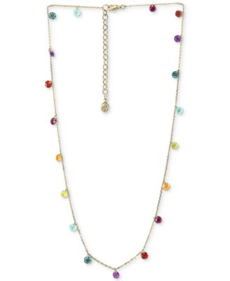 EFFY Collection - Multi-Gemstone (6 ct. t.w.) Statement Necklace, 16" + 2" extender, in 14k Gold