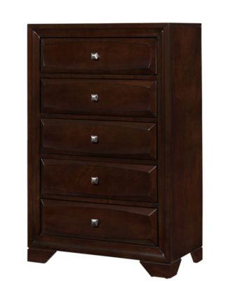 Macy's - Jaxson 5-Drawer Chest Cappuccino