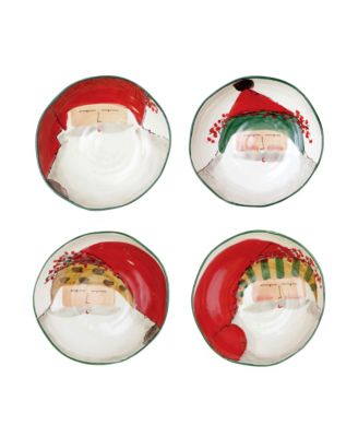 VIETRI - Vietri Old St. Nick Assorted Pasta Bowls - Set of 4
