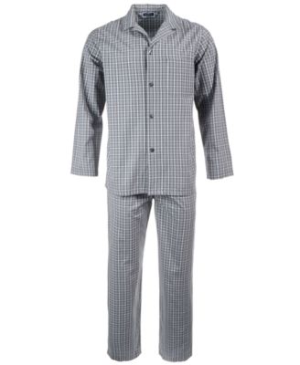 Club Room - Men's Triple Window Check Pajama Set