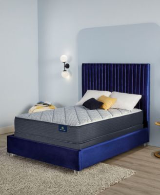 Serta - Serene Sky 11" Plush Mattress Set- California King