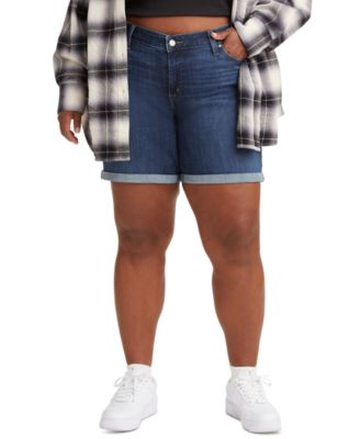 Levi's - Trendy Plus Size Mid Length Denim Shorts