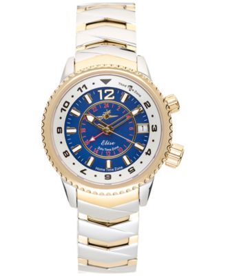 Abingdon Co. - Women's Elise Two Tone Stainless Steel Bracelet Watch 33mm