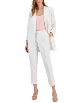 Tahari ASL - Women's Ruched Sleeve Blazer and Mid-Rise Pants