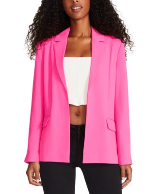 Steve Madden - Women's Payton Open-Front Long-Sleeve Blazer