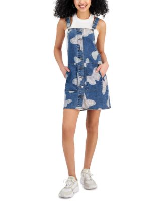 Tinseltown - Juniors' Button-Front Skirtall
