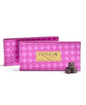 Frango Chocolates - Holiday 1 lb. Wrapped Box of Raspberry Dark Chocolates, 2 Pack