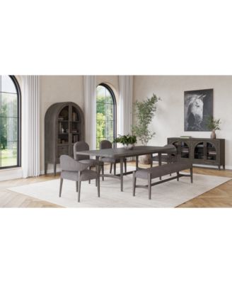 Furniture - Griffith 6 Pc. Rectangular Dining Set (Table, 2 Side Chairs, 2 Arm Chairs & Bench)