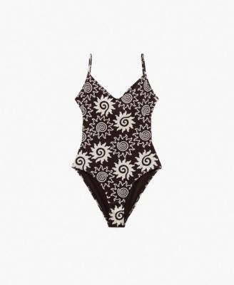MANGO - Women's Printed Swimsuit