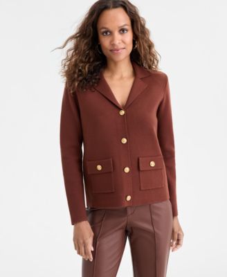 I.N.C. International Concepts - Petite Button-Front Cardigan