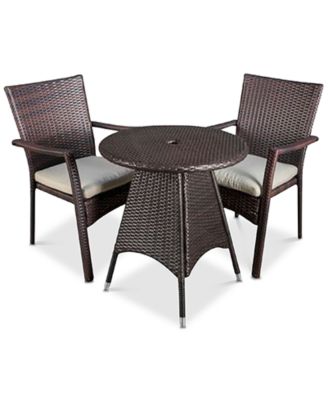 Noble House - Chiese 3-Pc. Dining Set, Quick Ship