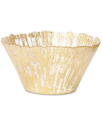 VIETRI - Rufolo Glass Gold Collection Small Deep Bowl