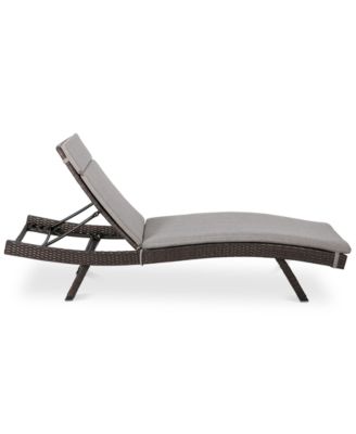 Noble House - Malaga Outdoor Chaise Lounge, Quick Ship