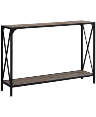 Monarch Specialties - Accent Table - 48"L Dark Taupe Black Hall Console
