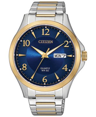 Citizen - Men's Quartz Two-Tone Stainless Steel Bracelet Watch 41mm