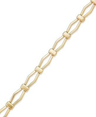 Macy's - 10k Gold Bracelet, Marquise Bracelet