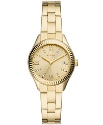 Fossil - Ladies Rye three hand,  gold tone stainless steel watch 30mm