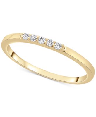 Wrapped - Diamond Five-Stone Stack Ring (1/20 ct. t.w.)